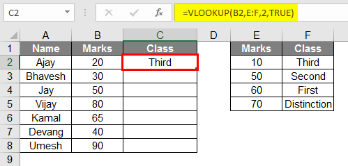 vlookup examples 1