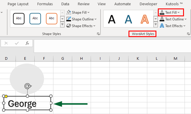 Family Tree in Excel 1-8