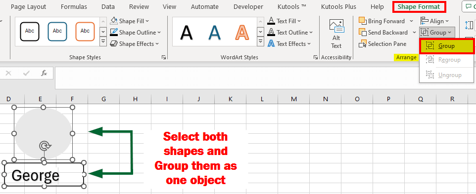 Family Tree in Excel 1-10