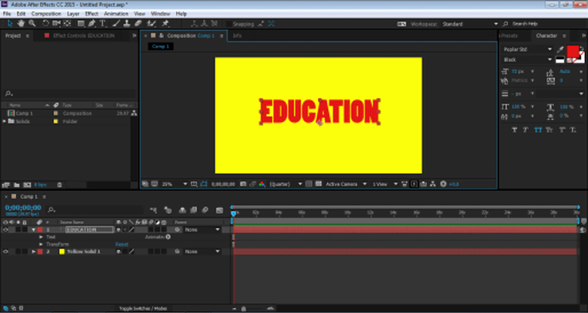 After Effect text 5