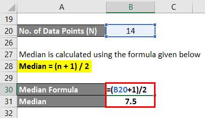 Central Tendency Formula Example 1-3