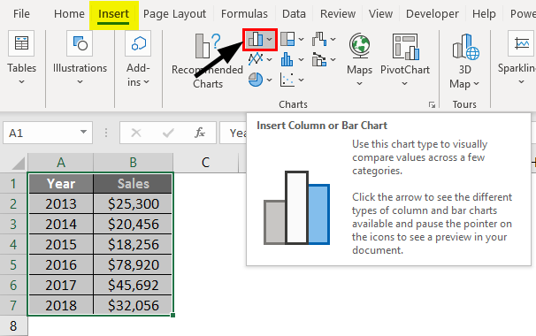 Change Chart Style in Excel 1-3