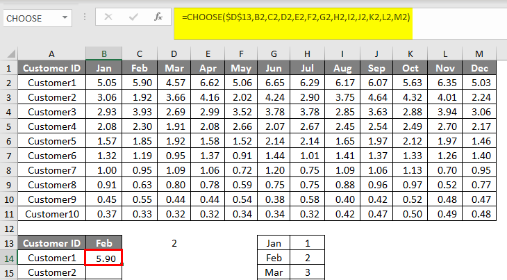 Complex Formulas in Excel 1.7