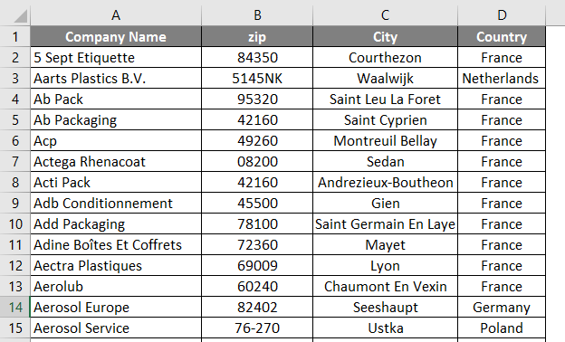 Find and Replace in excel 1-1