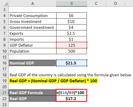 Calculation of Real GDP Example 2-3