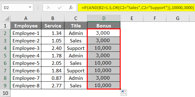 IF With AND & OR Function 1.9