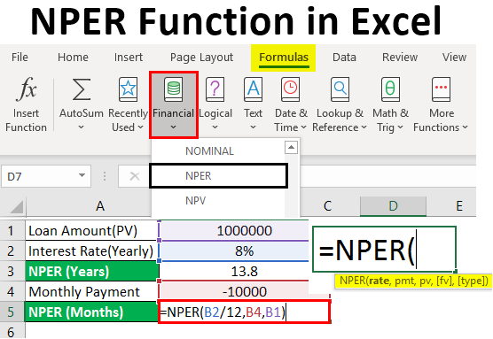 NPER Function in Excel