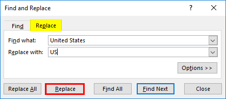 Finding and Replacing a Word 2-4