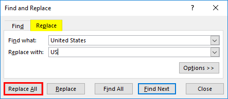 Finding and Replacing a Word 2-5