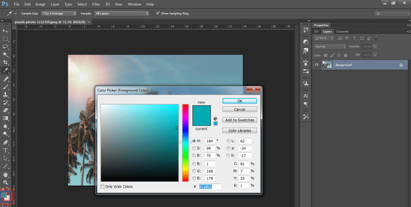 Step 2 EyeDropper Tool