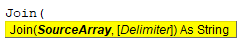 Syntax of Join Function