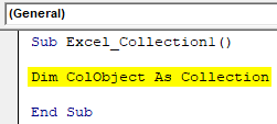 VBA Collection Example 1-3