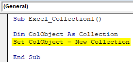 VBA Collection Example 1-4