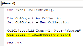 Assign Key Example 1-8