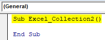 VBA Collection Example 2-1