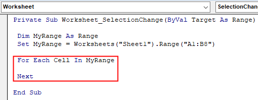 VBA Conditional Formatting Example 3.4