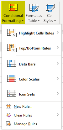 VBA Conditional Formatting - Variable Functions