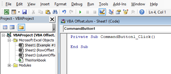 VBA OFFSET | How to Use OFFSET Function in Excel VBA? (Examples)