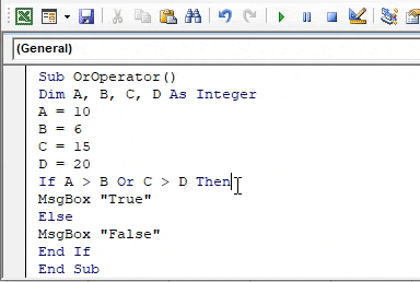 VBA Operator 5