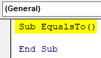 VBA Operator Example 1.1