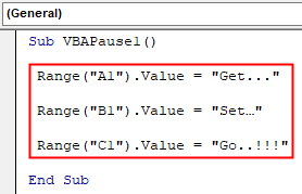 VBA Pause Example 1.3