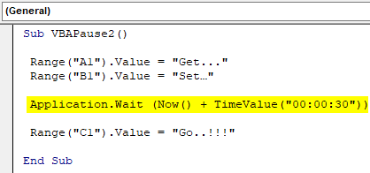 VBA Pause Example 2.2