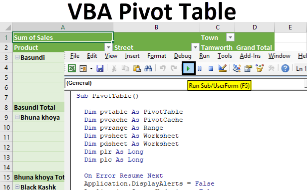 VBA Pivot Table
