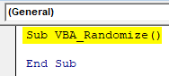 VBA Randomize Example 1-2