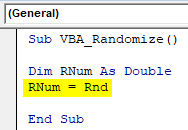 Assign VBA RND function