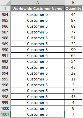 VBA Refresh Pivot Table Example 1.1