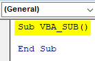 VBA SUB Example 1.3