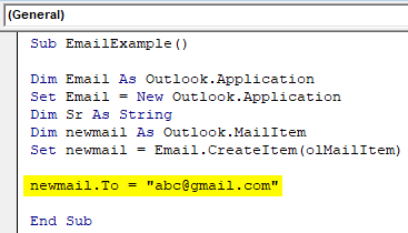 VBA Send Email From Excel 11