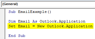 VBA Send Email From Excel 7