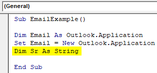 VBA Send Email From Excel 8