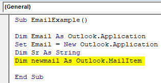 VBA Send Email From Excel 9