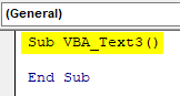 VBA Text Example 2-2