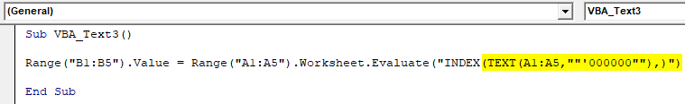 VBA Text Example 2-6
