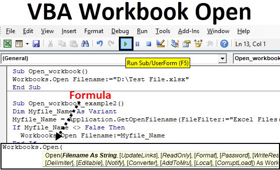 VBA Workbook Open