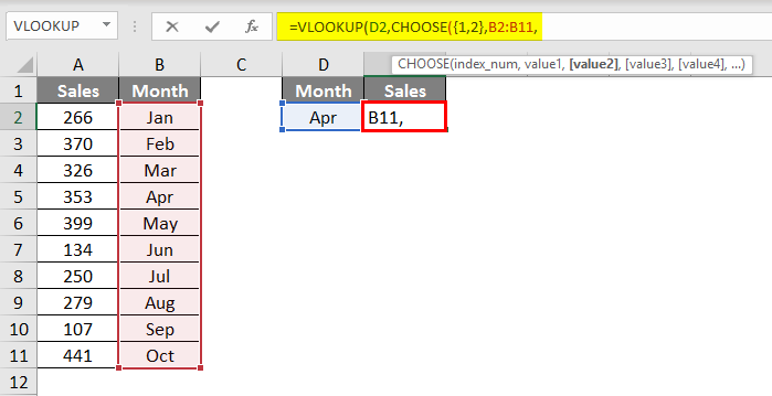 VLOOKUP CHOOSE function 1.4
