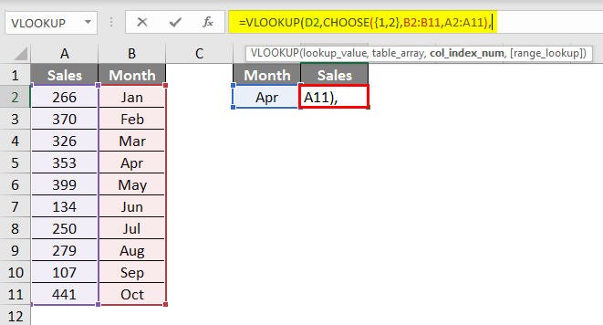 VLOOKUP CHOOSE function 1.5