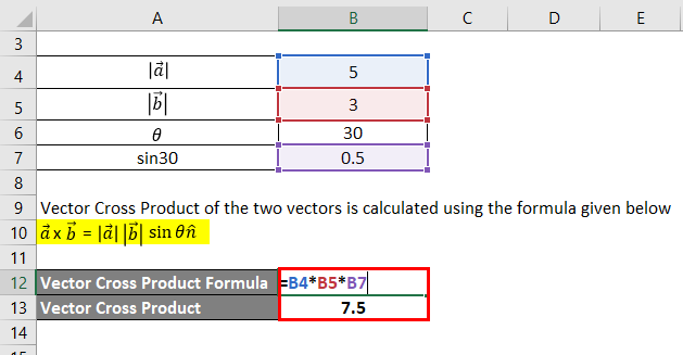 Vector Cross Product Formula-1.2