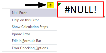 null excel 1