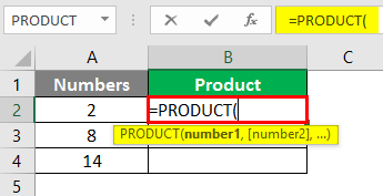 product function in excel 1-2