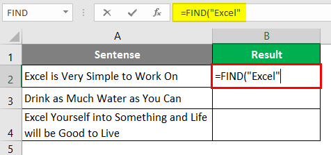 search for text in excel 1-3