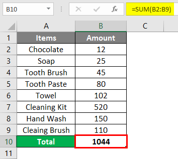 trim Formula in excel 1-4