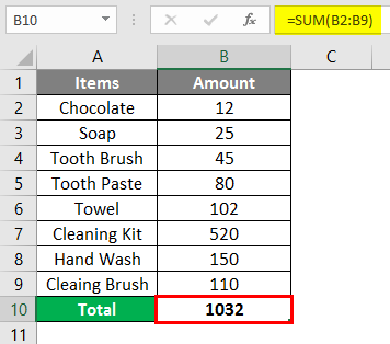 trim Formula in excel 1-3