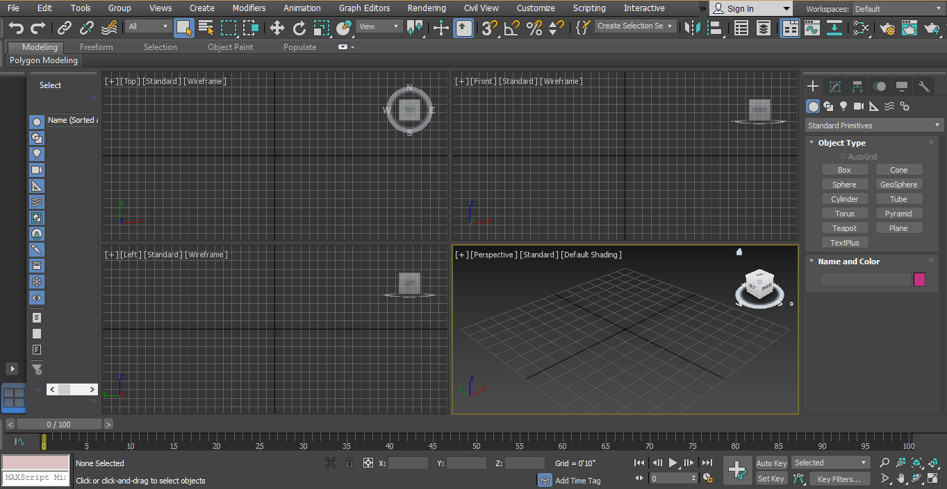 3D Max Models - common panel