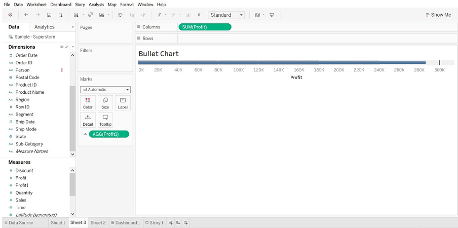 Tableau Chart Types Bullet Chart 4