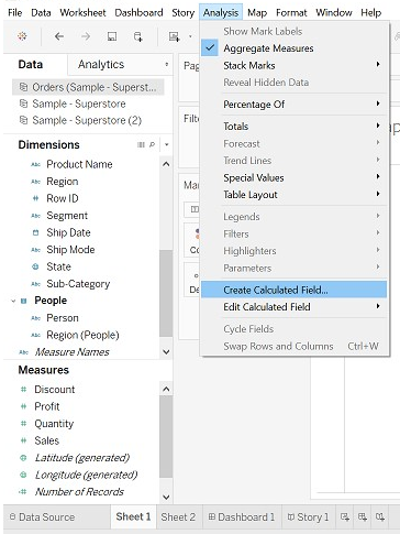 Tableau Chart Types Bullet Chart