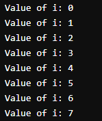 C# For Loop Example 1